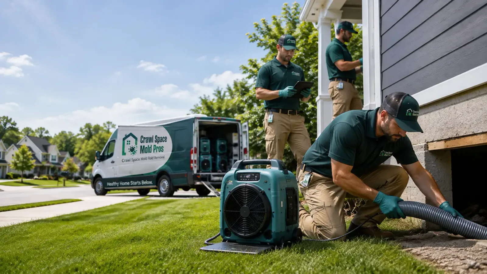 Crawl Space Mold Removal in Crete, NE